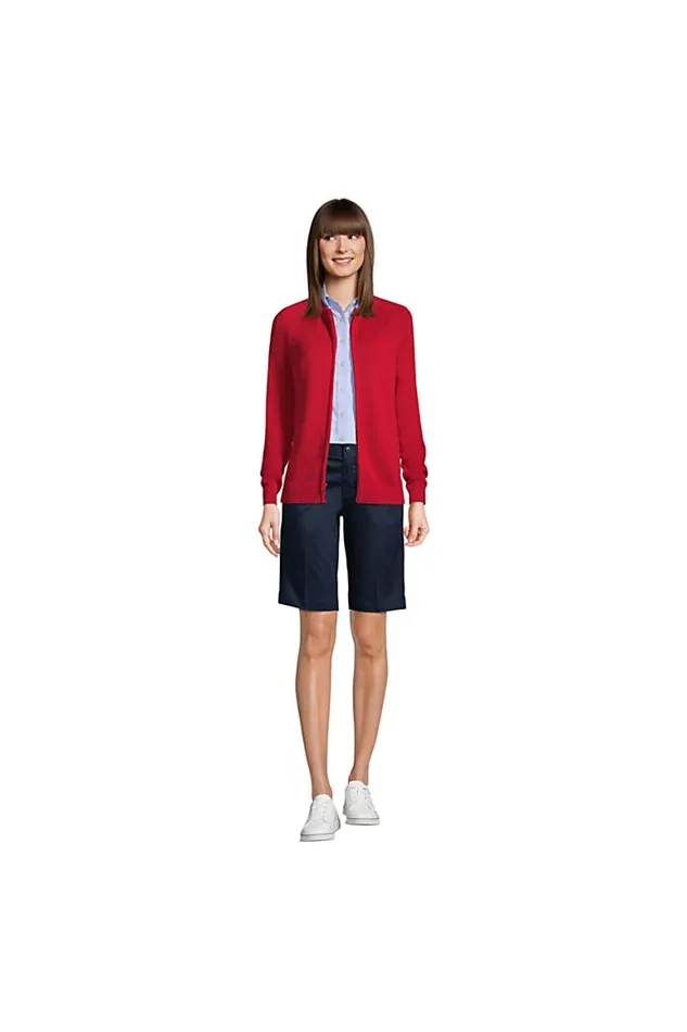 Lands039 End Sweaters Women Cotton Modal Zipfront Cardigan Sweater Black Lands039 End Sweaters Women Cotton Modal Zipfront Cardigan Sweater Black