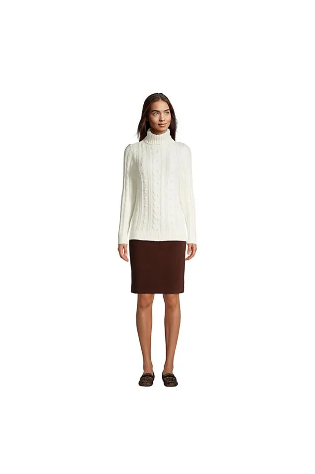 Lands039 End Sweaters Women Cozy Lofty Bobble Turtleneck Sweater Ivory Lands039 End Sweaters Women Cozy Lofty Bobble Turtleneck Sweater Ivory