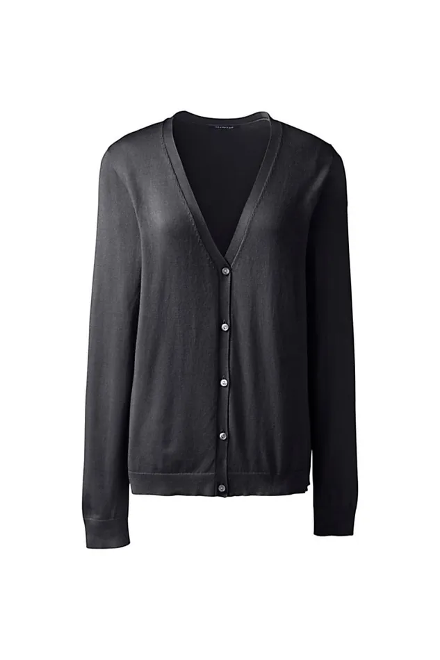 Lands039 End Sweaters Women Performance Cardigan Sweater Black Lands039 End Sweaters Women Performance Cardigan Sweater Black