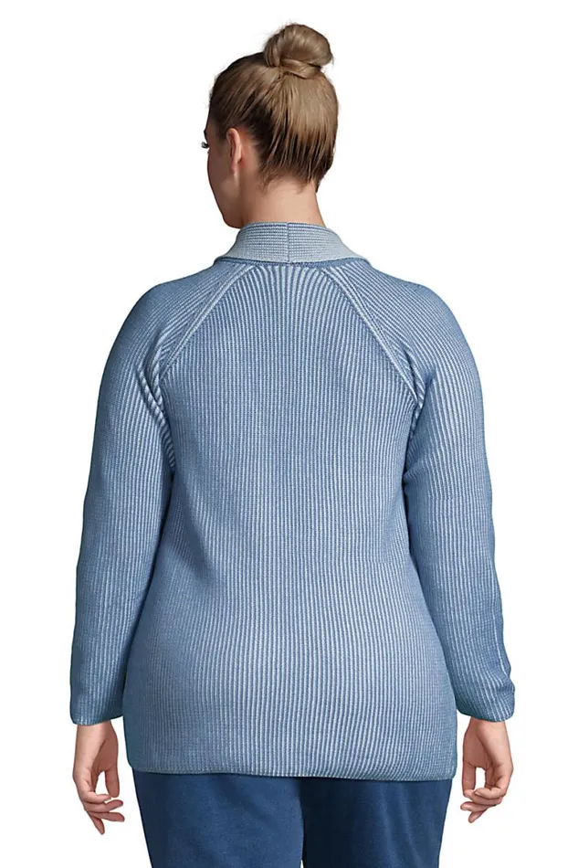 Lands039 End Sweaters Women Plus Size Drifter Shaker Open Cardigan Sweater Baltic Teal Plaited Lands039 End Sweaters Women Plus Size Drifter Shaker Open Cardigan Sweater Baltic Teal Plaited
