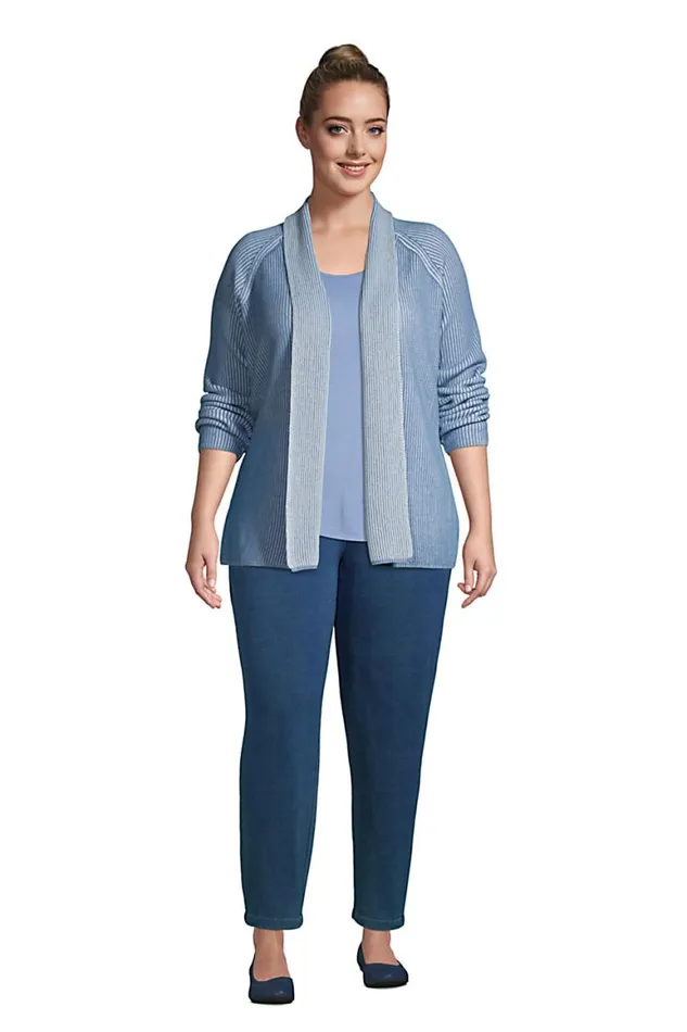 Lands039 End Sweaters Women Plus Size Drifter Shaker Open Cardigan Sweater Baltic Teal Plaited Lands039 End Sweaters Women Plus Size Drifter Shaker Open Cardigan Sweater Baltic Teal Plaited