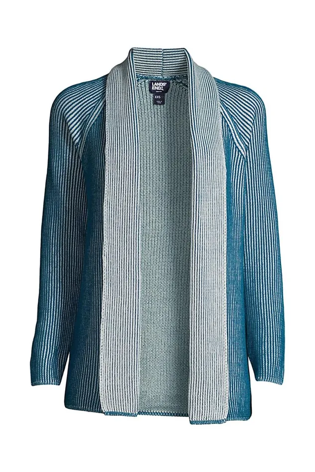 Lands039 End Sweaters Women Plus Size Drifter Shaker Open Cardigan Sweater Baltic Teal Plaited Lands039 End Sweaters Women Plus Size Drifter Shaker Open Cardigan Sweater Baltic Teal Plaited
