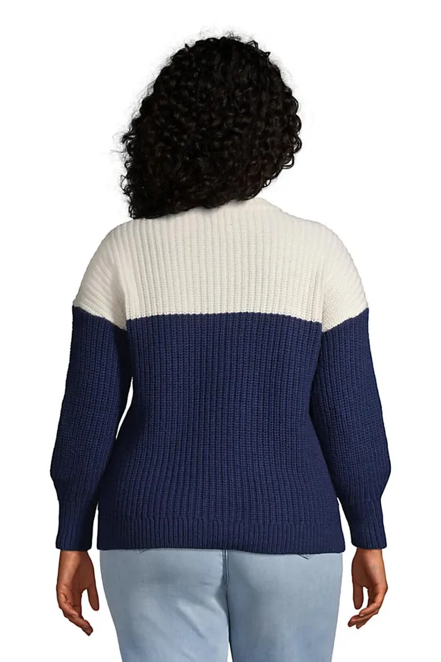 Lands039 End Sweaters Women Plus Size Patchwork Crew Neck Sweater Rainbow Hunter Star Lands039 End Sweaters Women Plus Size Patchwork Crew Neck Sweater Rainbow Hunter Star