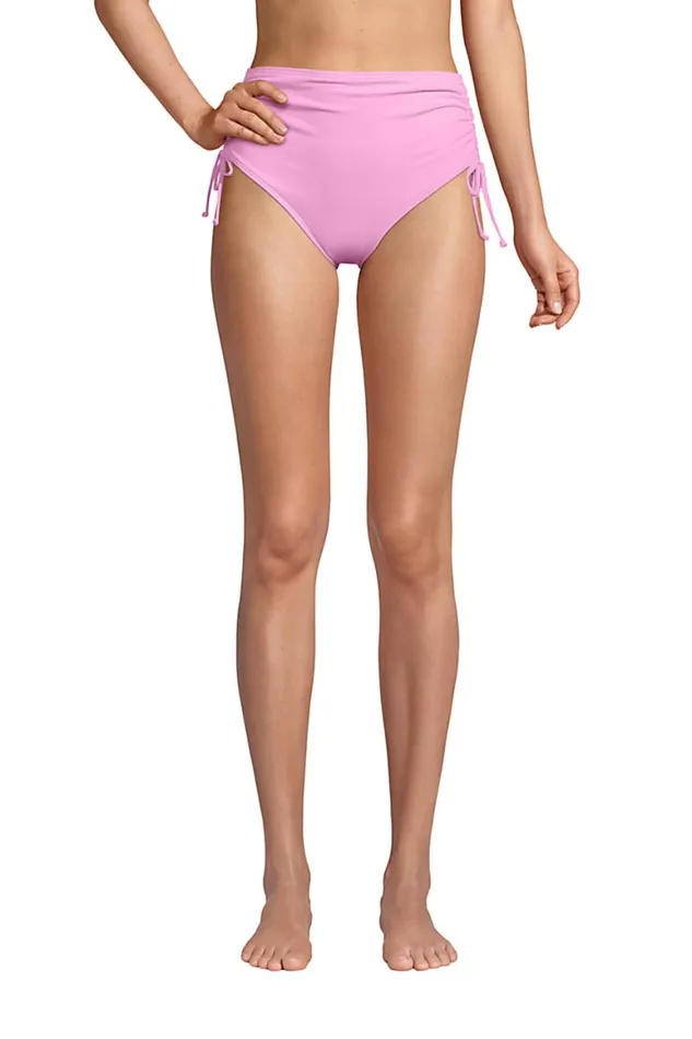 Lands039 End Swimsuits Women Chlorine Resistant Adjustable High Waisted Bikini Bottoms Wild Blossom Lands039 End Swimsuits Women Chlorine Resistant Adjustable High Waisted Bikini Bottoms Wild Blossom