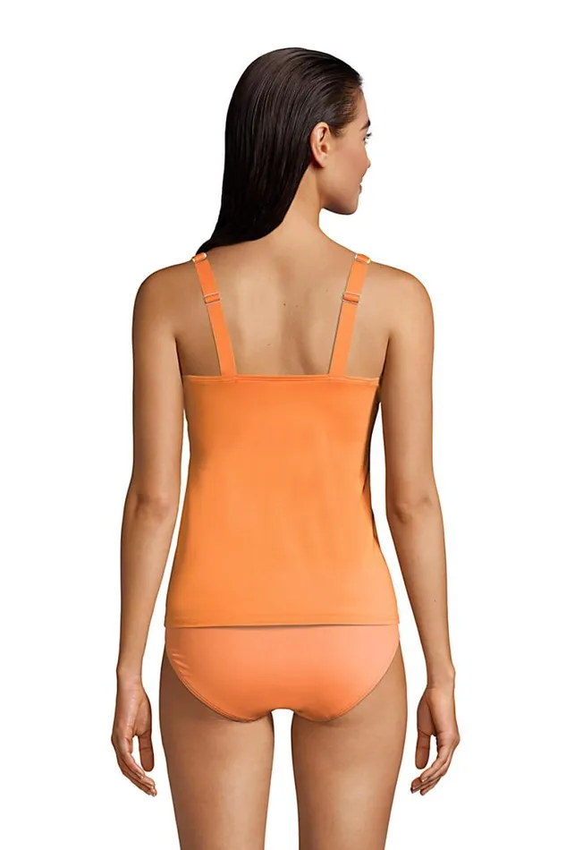 Lands039 End Swimsuits Women Chlorine Resistant Square Neck Underwire Tankini Top Swimsuit Adjustable Straps Pineapple Bliss Lands039 End Swimsuits Women Chlorine Resistant Square Neck Underwire Tankini Top Swimsuit Adjustable Straps Pineapple Bliss