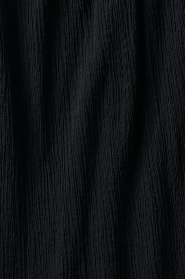 Lands039 End Swimsuits Women Cotton Gauze Maxi Swim Coverup Skirt Black