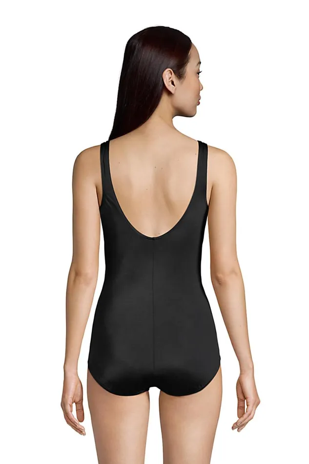 Lands039 End Swimsuits Women Mastectomy Chlorine Resistant Tugless One Piece Swimsuit Soft Cup Black Lands039 End Swimsuits Women Mastectomy Chlorine Resistant Tugless One Piece Swimsuit Soft Cup Black