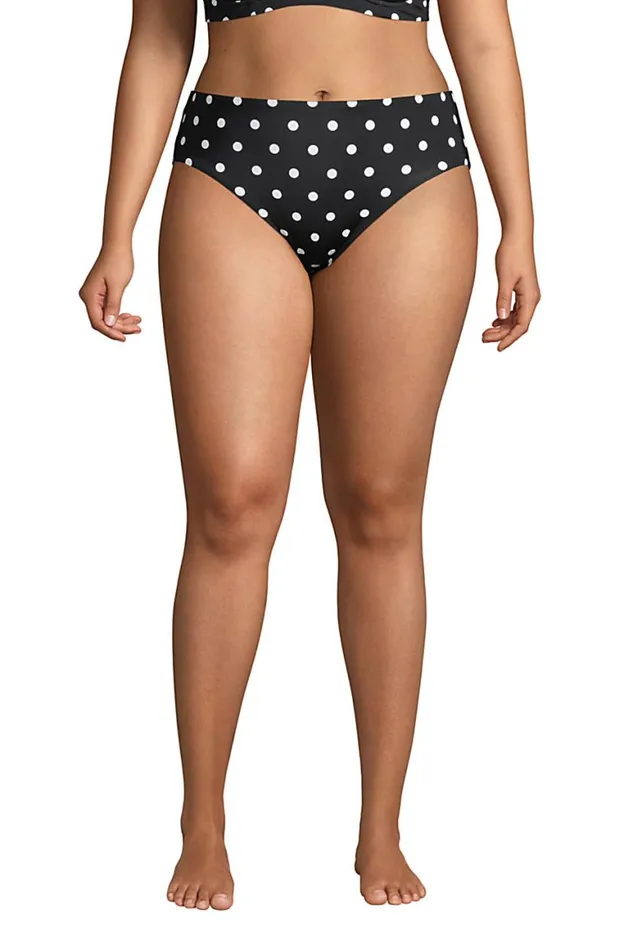 Lands039 End Swimsuits Women Plus Size Chlorine Resistant Reversible Mid Waist Bikini Bottoms Polka Dot Lands039 End Swimsuits Women Plus Size Chlorine Resistant Reversible Mid Waist Bikini Bottoms Polka Dot
