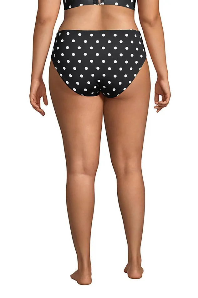 Lands039 End Swimsuits Women Plus Size Chlorine Resistant Reversible Mid Waist Bikini Bottoms Polka Dot Lands039 End Swimsuits Women Plus Size Chlorine Resistant Reversible Mid Waist Bikini Bottoms Polka Dot