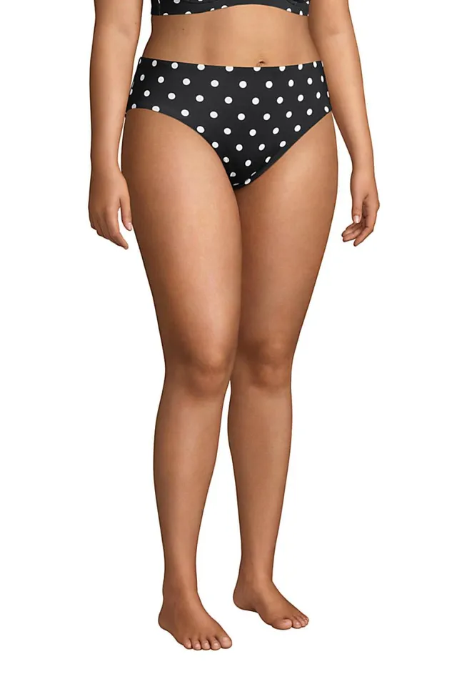 Lands039 End Swimsuits Women Plus Size Chlorine Resistant Reversible Mid Waist Bikini Bottoms Polka Dot Lands039 End Swimsuits Women Plus Size Chlorine Resistant Reversible Mid Waist Bikini Bottoms Polka Dot