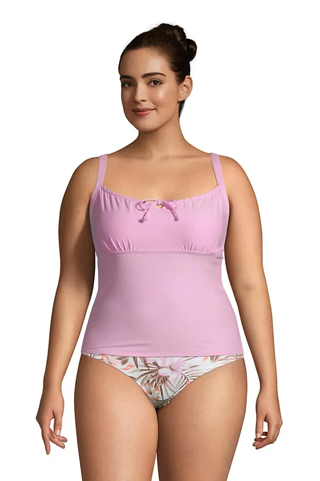 Lands039 End Swimsuits Women Plus Size Chlorine Resistant Tie Front Underwire Tankini Top Swimsuit Adjustable Straps Wild Blossom Lands039 End Swimsuits Women Plus Size Chlorine Resistant Tie Front Underwire Tankini Top Swimsuit Adjustable Straps Wild Blossom