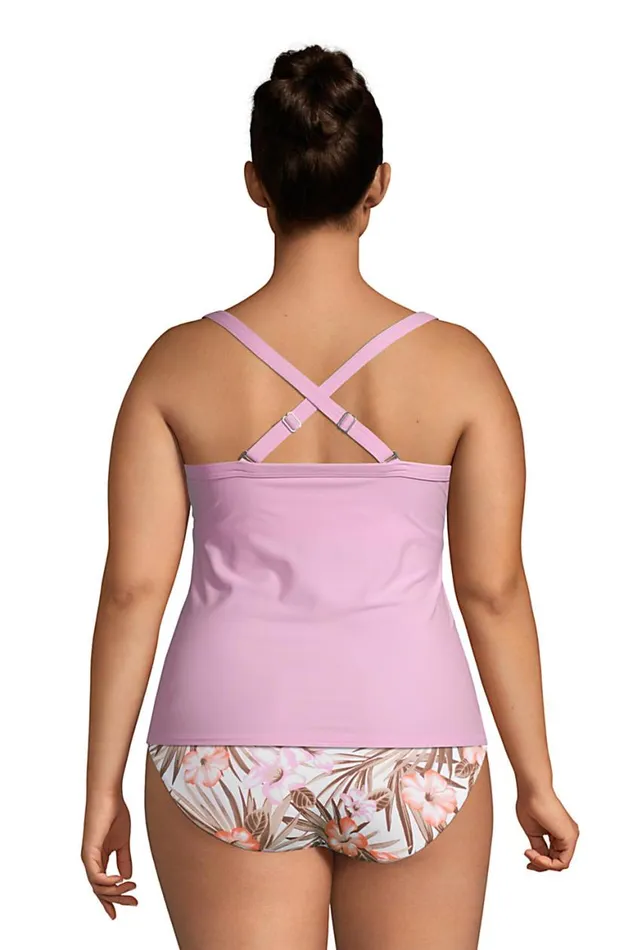 Lands039 End Swimsuits Women Plus Size Chlorine Resistant Tie Front Underwire Tankini Top Swimsuit Adjustable Straps Wild Blossom Lands039 End Swimsuits Women Plus Size Chlorine Resistant Tie Front Underwire Tankini Top Swimsuit Adjustable Straps Wild Blossom