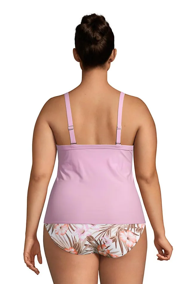 Lands039 End Swimsuits Women Plus Size Chlorine Resistant Tie Front Underwire Tankini Top Swimsuit Adjustable Straps Wild Blossom Lands039 End Swimsuits Women Plus Size Chlorine Resistant Tie Front Underwire Tankini Top Swimsuit Adjustable Straps Wild Blossom