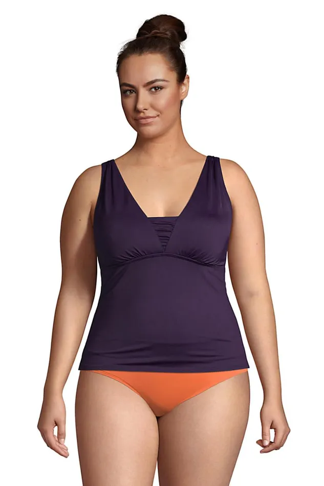 Lands039 End Swimsuits Women Plus Size Chlorine Resistant Tummy Control Grecian Tankini Top Swimsuit Adjustable Straps Blackberry Lands039 End Swimsuits Women Plus Size Chlorine Resistant Tummy Control Grecian Tankini Top Swimsuit Adjustable Straps Blackberry