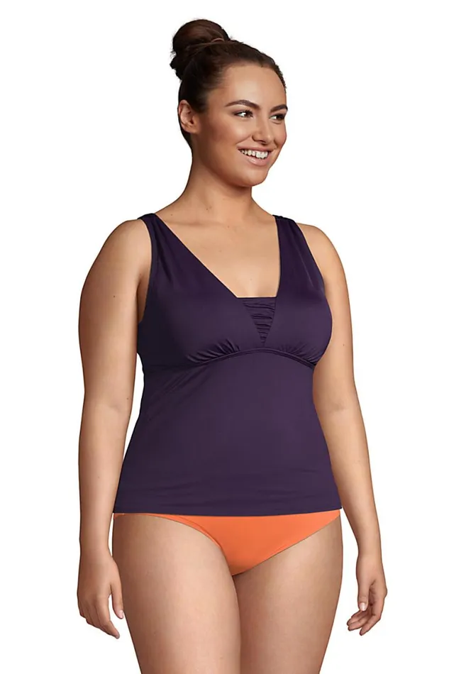 Lands039 End Swimsuits Women Plus Size Chlorine Resistant Tummy Control Grecian Tankini Top Swimsuit Adjustable Straps Blackberry Lands039 End Swimsuits Women Plus Size Chlorine Resistant Tummy Control Grecian Tankini Top Swimsuit Adjustable Straps Blackberry