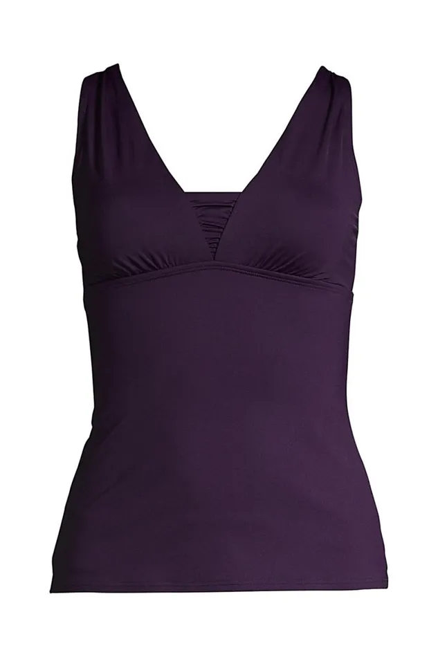 Lands039 End Swimsuits Women Plus Size Chlorine Resistant Tummy Control Grecian Tankini Top Swimsuit Adjustable Straps Blackberry Lands039 End Swimsuits Women Plus Size Chlorine Resistant Tummy Control Grecian Tankini Top Swimsuit Adjustable Straps Blackberry