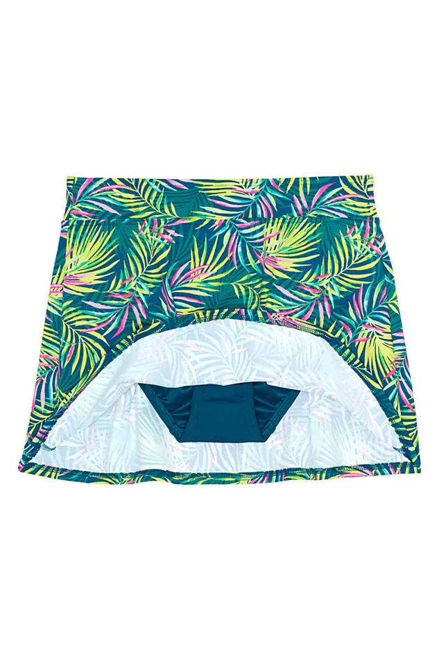 Lands039 End Swimsuits Women Plus Size Chlorine Resistant Tummy Control Swim Skirt Swim Bottoms Print Baltic Teal Multi Palm Lands039 End Swimsuits Women Plus Size Chlorine Resistant Tummy Control Swim Skirt Swim Bottoms Print Baltic Teal Multi Palm