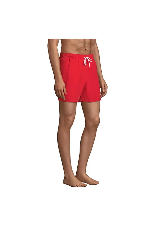 Lands039 End Swimwear Men Big 6034 Volley Swim Trunks Compass Red Lands039 End Swimwear Men Big 6034 Volley Swim Trunks Compass Red