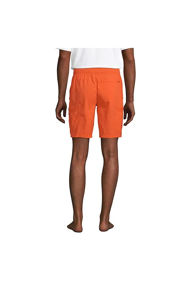 Lands039 End Swimwear Men Big 9034 Outrigger Stretch Cargo Swim Trunks With No Liner Papaya Orange Lands039 End Swimwear Men Big 9034 Outrigger Stretch Cargo Swim Trunks With No Liner Papaya Orange