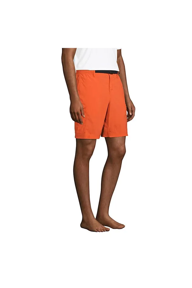 Lands039 End Swimwear Men Big 9034 Outrigger Stretch Cargo Swim Trunks With No Liner Papaya Orange Lands039 End Swimwear Men Big 9034 Outrigger Stretch Cargo Swim Trunks With No Liner Papaya Orange