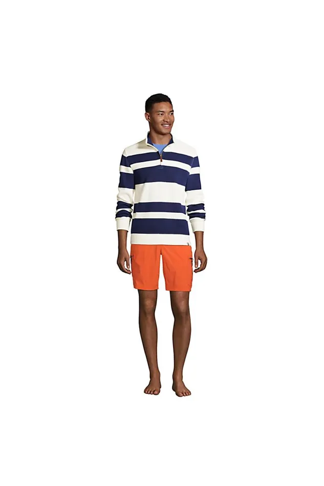 Lands039 End Swimwear Men Big 9034 Outrigger Stretch Cargo Swim Trunks With No Liner Papaya Orange Lands039 End Swimwear Men Big 9034 Outrigger Stretch Cargo Swim Trunks With No Liner Papaya Orange