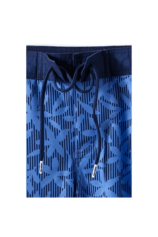 Lands039 End Swimwear Men Board Short Swim Trunks Chicory Blue Stripe Floral Lands039 End Swimwear Men Board Short Swim Trunks Chicory Blue Stripe Floral