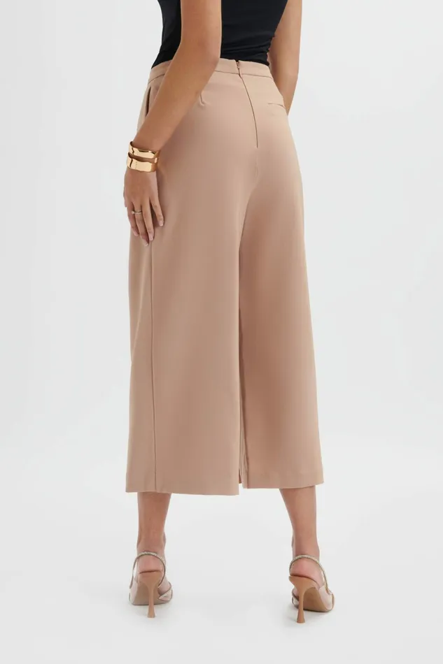 Lavish Alice Suiting SIYA Wrap Culotte Trousers In Camel Camel 8211 Women