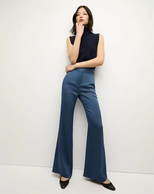 Lebone Pant Blue Stone Women Veronica Beard Pants