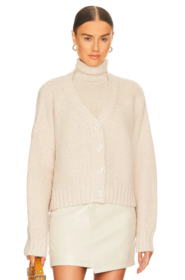 Lili Button Front Cardigan Nude Women Lovers and Friends Sweaters and Knits