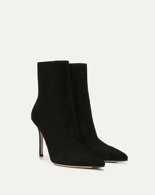 Lisa Suede StilettoHeel Bootie Black Women Veronica Beard Shoes Lisa Suede StilettoHeel Bootie Black Women Veronica Beard Shoes