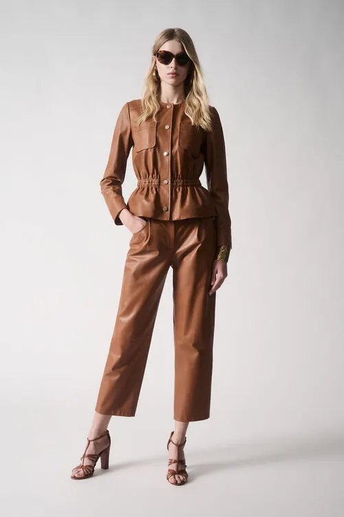 Luisa Spagnoli Pants Women Azione Azione Cognac Luisa Spagnoli Pants Women Azione Azione Cognac