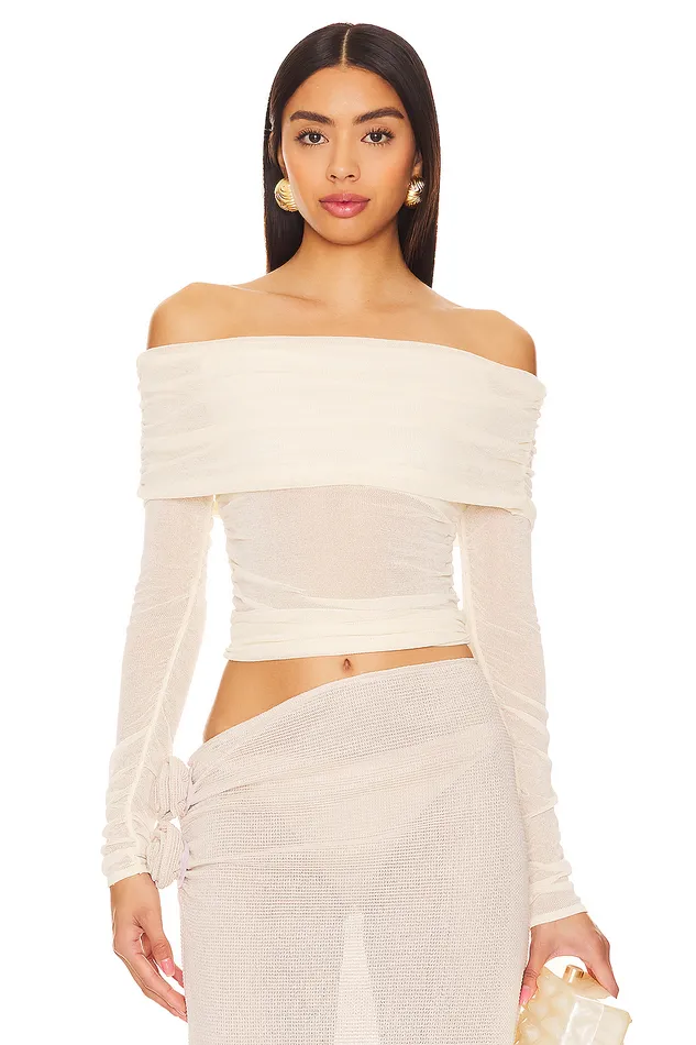 Lumin Knit Top Ivory Women Lovers and Friends Sweaters and Knits