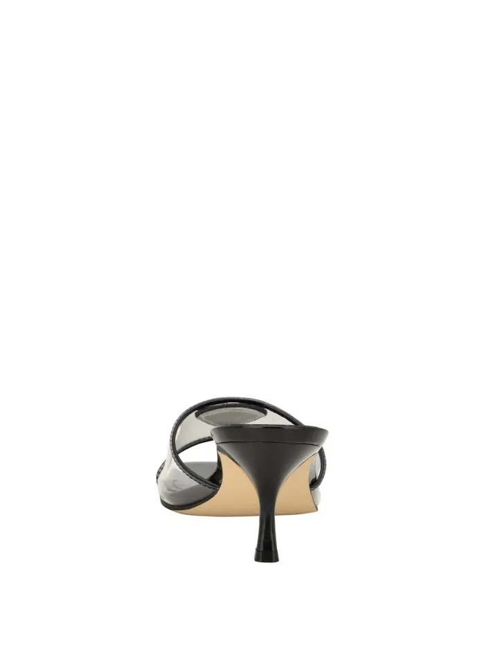 Lusie Triangle Clear Kitten Mules Black 001 Heels GUESS Women Lusie Triangle Clear Kitten Mules Black 001 Heels GUESS Women