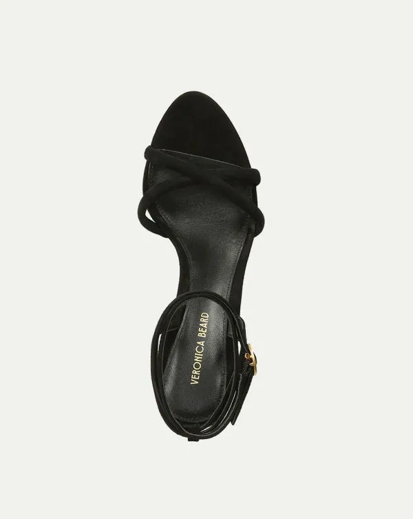 Manuela Suede Sculpted Wedge Sandal Black Women Veronica Beard Shoes Manuela Suede Sculpted Wedge Sandal Black Women Veronica Beard Shoes