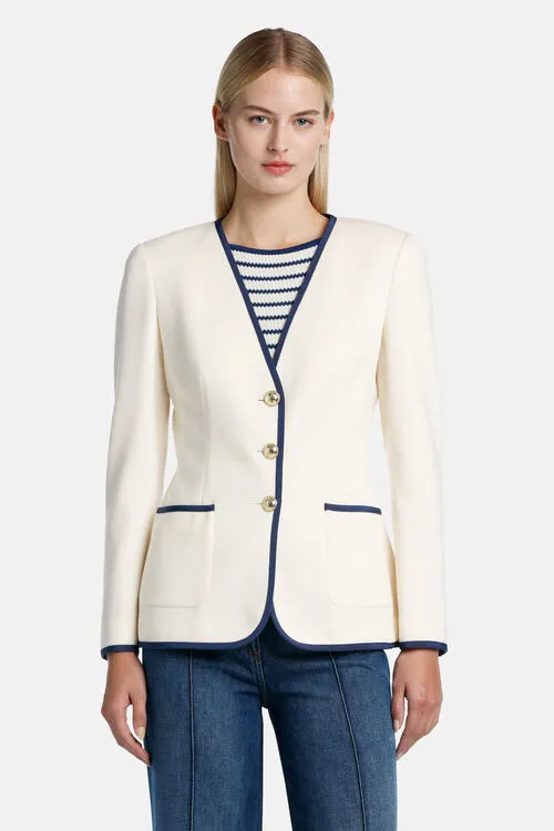 Marengo Marengo Blue Women Jackets and Blazers Luisa Spagnoli