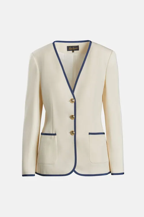 Marengo Marengo Blue Women Jackets and Blazers Luisa Spagnoli Marengo Marengo Blue Women Jackets and Blazers Luisa Spagnoli