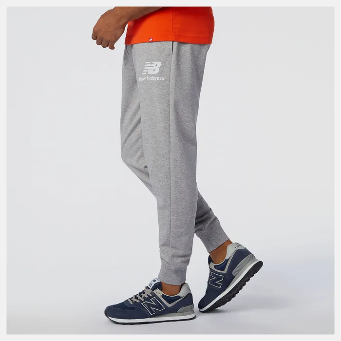 Matching Sets New Balance Men NB Essentials Stacked Logo Sweatpant ATHLETIC GREY