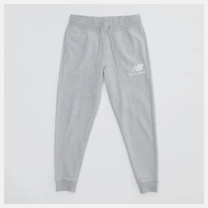 Matching Sets New Balance Men NB Essentials Stacked Logo Sweatpant ATHLETIC GREY