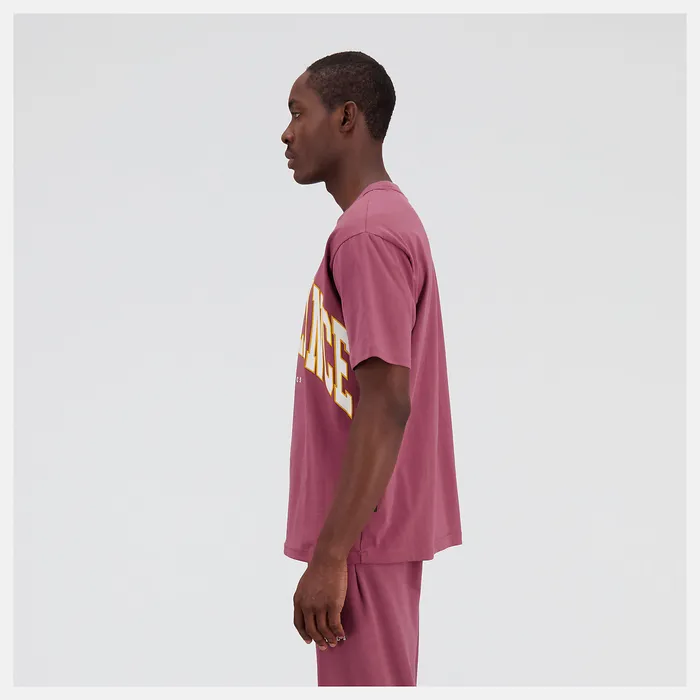 Matching Sets New Balance MenWomen Unissentials Warped Classics Cotton Jersey TShirt WASHED BURGUNDY Matching Sets New Balance MenWomen Unissentials Warped Classics Cotton Jersey TShirt WASHED BURGUNDY