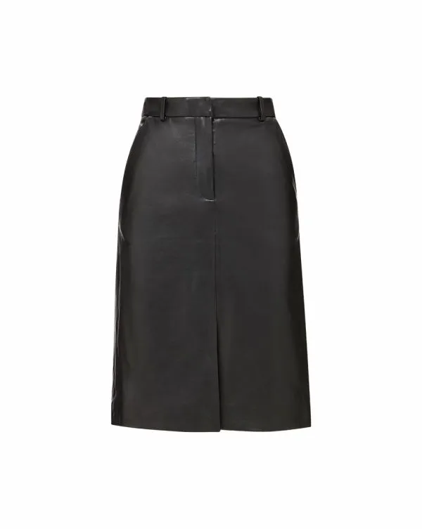 Maxine Leather Midi Skirt Black Women Veronica Beard Skirts and Shorts Maxine Leather Midi Skirt Black Women Veronica Beard Skirts and Shorts