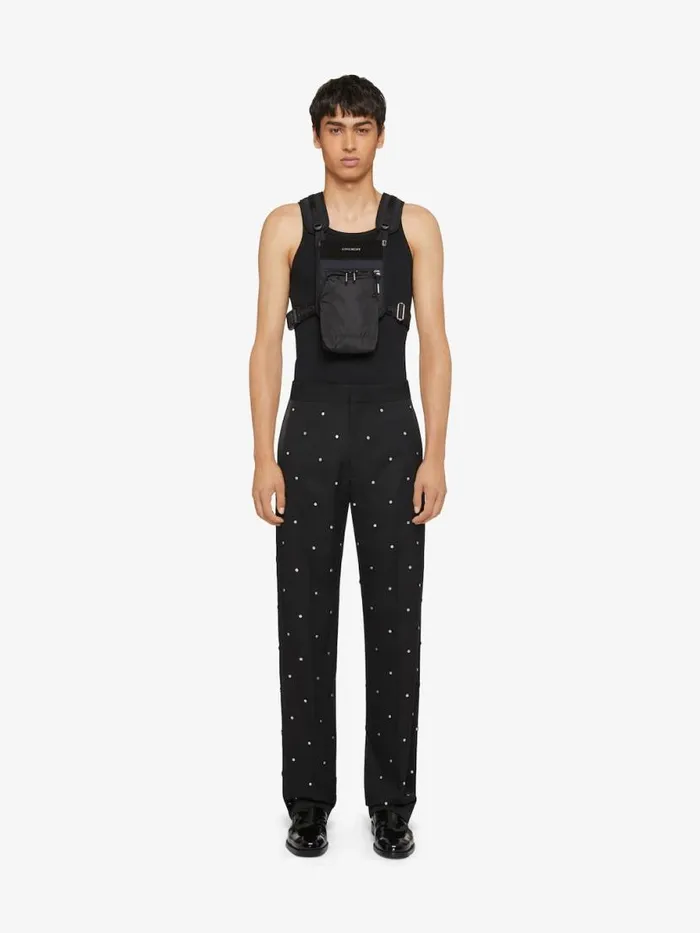 Men Backpacks Givenchy Corset Bag In Nylon And Suede Black Men Backpacks Givenchy Corset Bag In Nylon And Suede Black