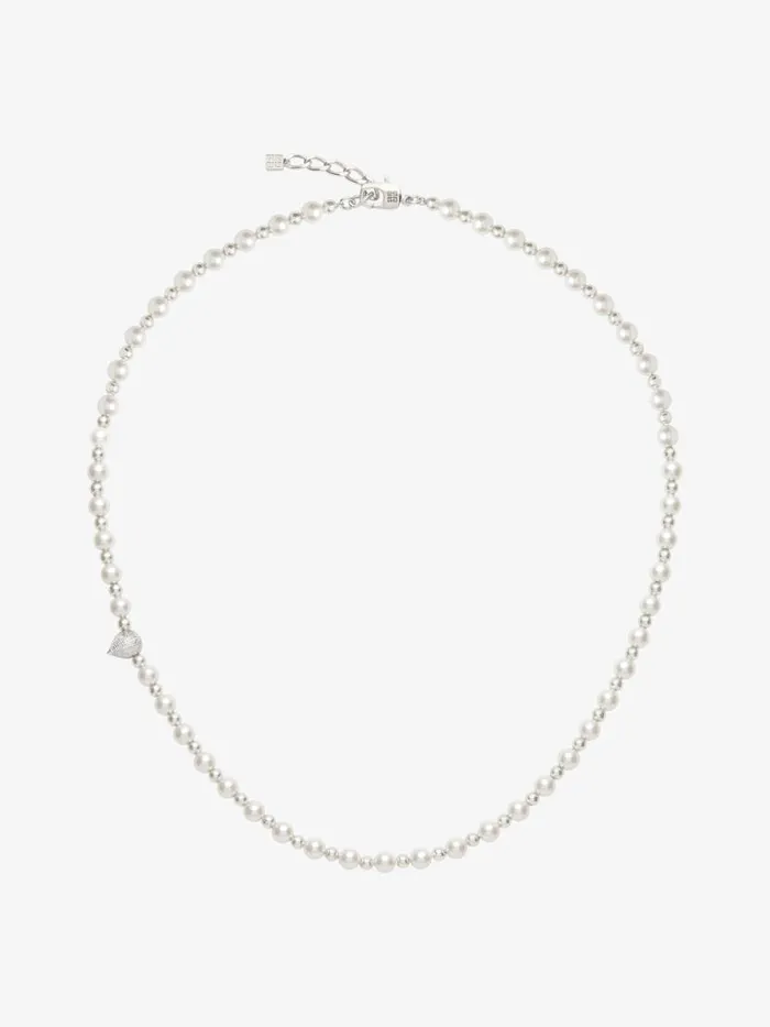 Men Beanies and Caps Givenchy G Stud Necklace In Metal With Pearls Whitesilvery Men Beanies and Caps Givenchy G Stud Necklace In Metal With Pearls Whitesilvery