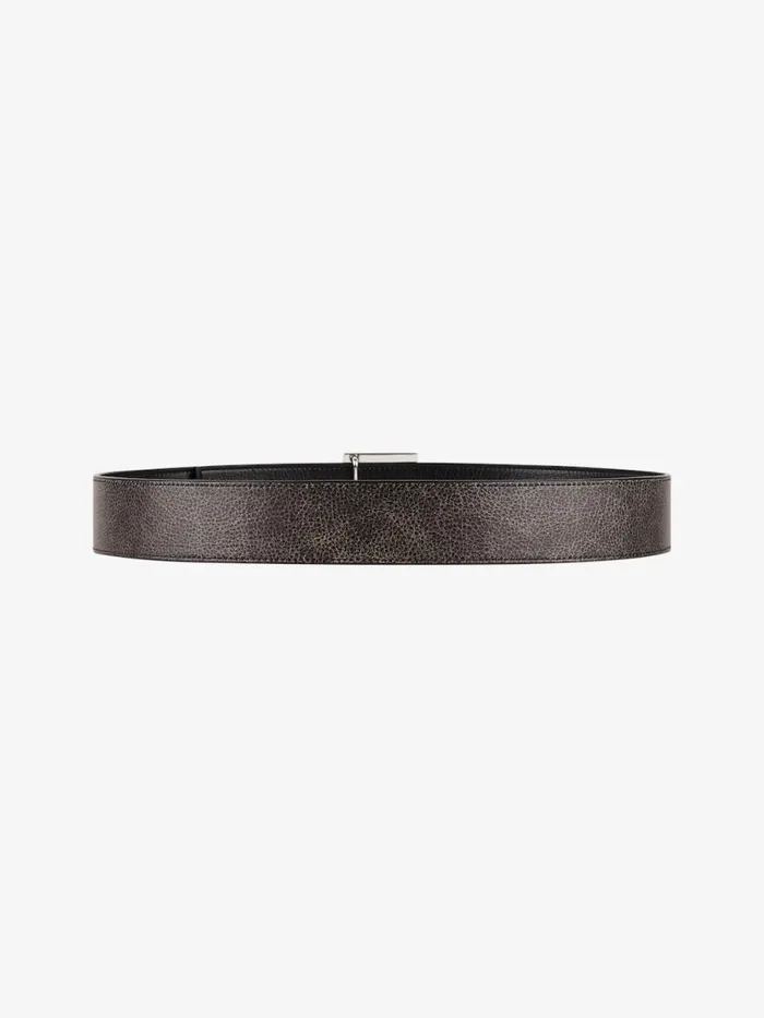 Men Belts Givenchy 4G Reversible Belt In Leather Blackgrey Men Belts Givenchy 4G Reversible Belt In Leather Blackgrey