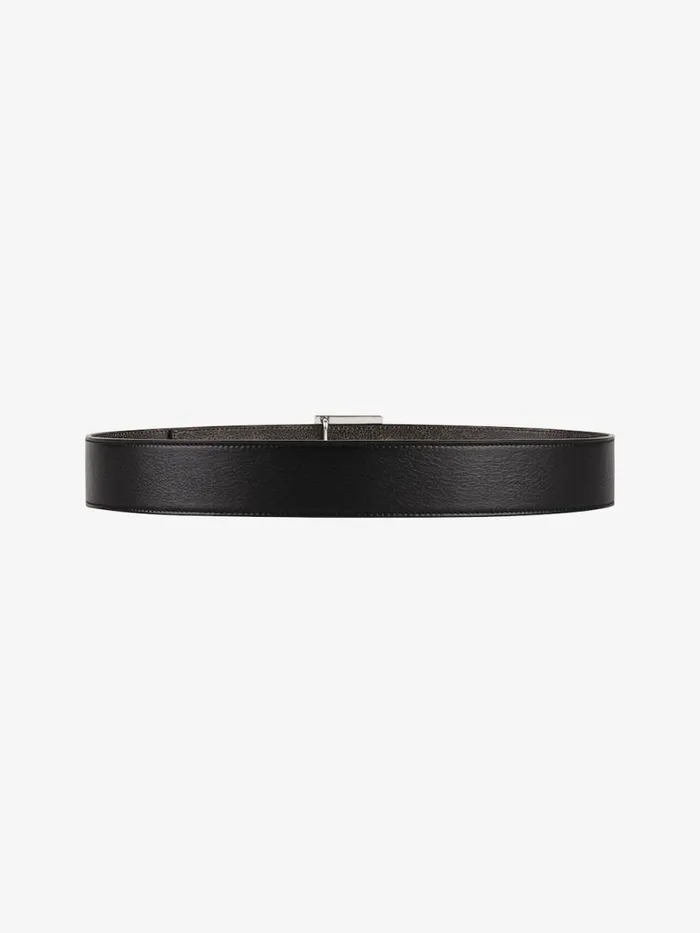 Men Belts Givenchy 4G Reversible Belt In Leather Blackgrey Men Belts Givenchy 4G Reversible Belt In Leather Blackgrey