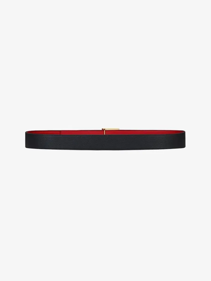 Men Belts Givenchy 4G Reversible Belt In Leather Blackred Men Belts Givenchy 4G Reversible Belt In Leather Blackred
