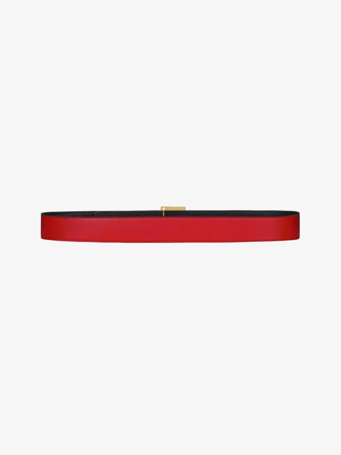 Men Belts Givenchy 4G Reversible Belt In Leather Blackred Men Belts Givenchy 4G Reversible Belt In Leather Blackred