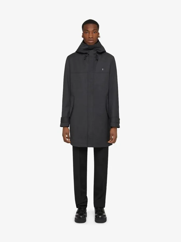 Men Coats and Jackets Givenchy 3in1 Parka In Wool Dark Greygrey