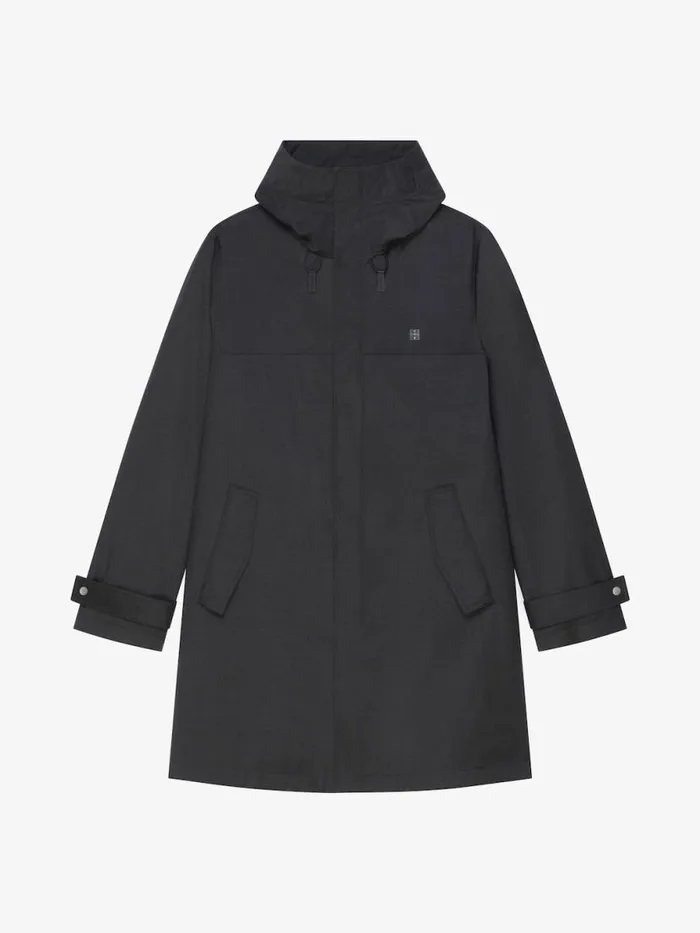 Men Coats and Jackets Givenchy 3in1 Parka In Wool Dark Greygrey