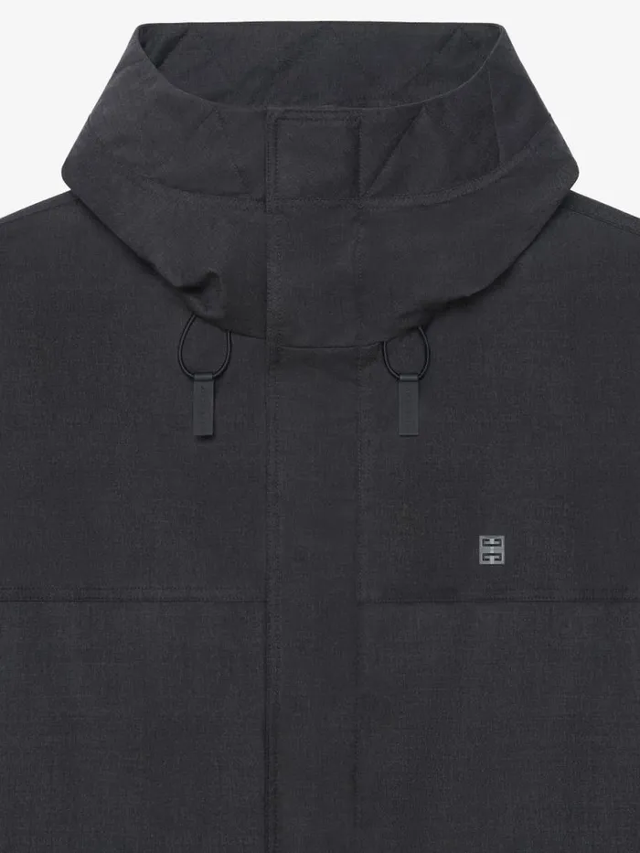 Men Coats and Jackets Givenchy 3in1 Parka In Wool Dark Greygrey