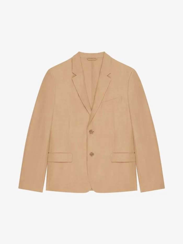 Men Coats and Jackets Givenchy Jacket In Linen Tan